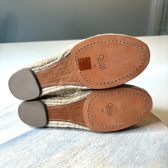 Chloé Fabri Lace Espadrilles White 38 Women's Designer Shoes NIB Box Dust Bag - Picture 13 of 13